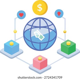 Ícones de Metaverso Definidos para Mundo Virtual, Avatares Digitais, Web3, Blockchain, Tecnologia VR AR e Futuro Design de Interação Online