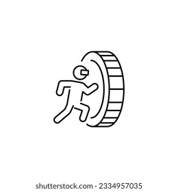 Metaverse line icon. Vector illustration 