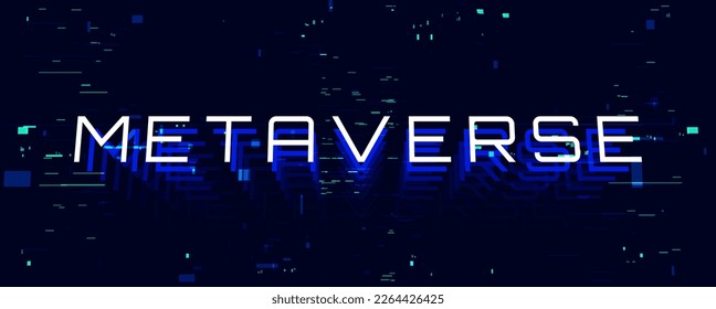 Metaverse, Meta Virtual Reality Universe Background. Digital Reality Social Media, Online Gaming, Augmented Reality (AR), Virtual Reality (VR), and Block Chain Cryptocurrencies. 