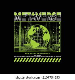 metaverse new world simple vintage