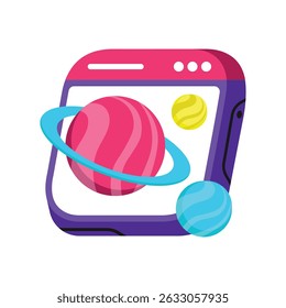 Ícone de estilo do Vetor de Site Metaverso. Arquivo Eps 10
