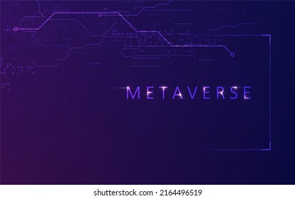 Metaverse technology concept Innovation of futuristic. Internet connection metaverse. vector illustration.