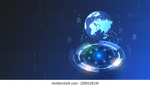 Metaverse, virtual reality, augmented reality and blockchain technology. Metaverse digital world, smart futuristic interface, technology background, Vector Illustration	