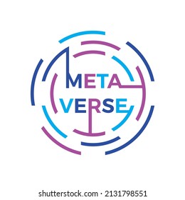 Metaverse Virtual Reality, circle connection, technology new,