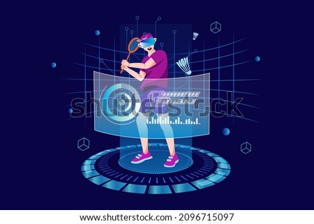 Metaverse and virtual reality Illustration concept. Flat illustration isolated on white background.