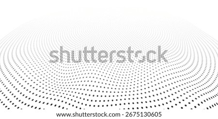 Metaverse world map globe black dots pattern wavy isolated on white background in concept Metaverse, virtual reality.
