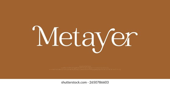  Metayer creative modern stylish calligraphy letter logo design