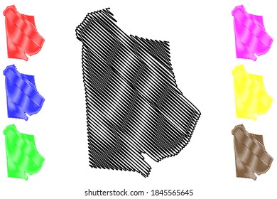 Metcalfe County, Kentucky (U.S. county, United States of America, USA, U.S., US) map vector illustration