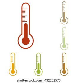 Meteo diagnostic technology thermometer sign