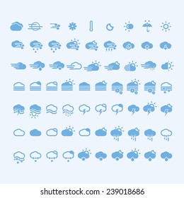 Meteo icons weather button cloud