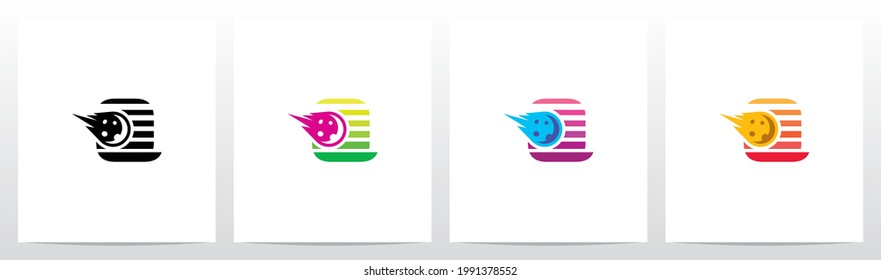 Diseño De Logotipo De Meteorasteroides En Letra Q