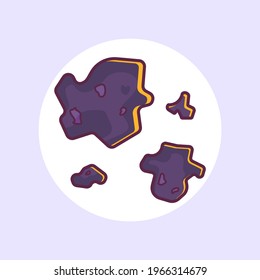 meteor cartoon illustration. Premium vector isolated