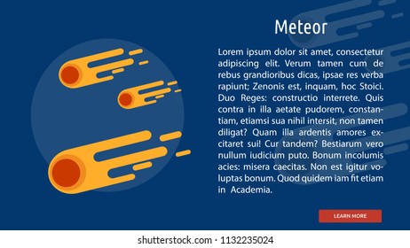 Meteor Conceptual Banner