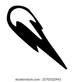 Meteor Cursor Hand Drawn Icon Design