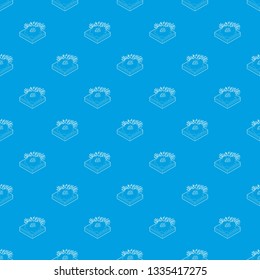 Meteor falling pattern vector seamless blue repeat for any use