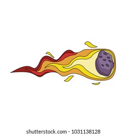 Meteor with flammes