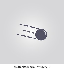 meteor icon. icon design