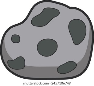 Meteor icon in flat style vector illustration