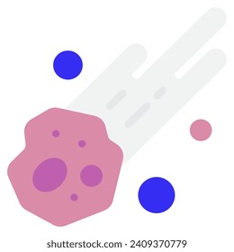 Meteor icon illustration for web, app, infographic, etc