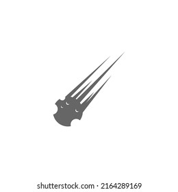 Meteor icon logo design illustration template vector