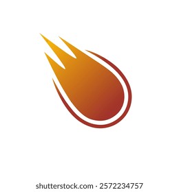 Meteor icon logo design illustration template vector