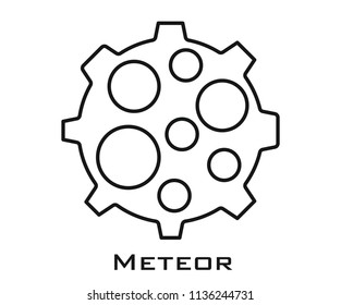 Meteor icon signs