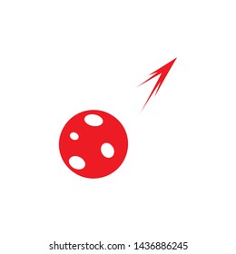 meteor icon symbol vector logo design illustration