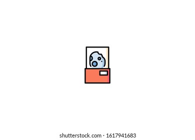 Meteor icon in trendy flat style isolated on white background vector illustration