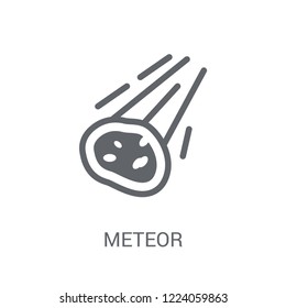Meteor icon. Trendy Meteor logo concept on white background from Astronomy collection. Suitable for use on web apps, mobile apps and print media.