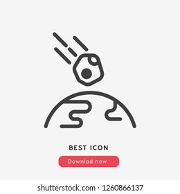 meteor icon vector