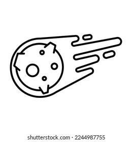 Meteor icon vector design template