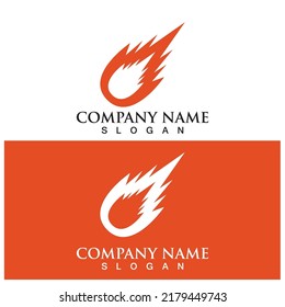 meteor icon vector illustration template design