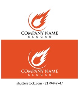meteor icon vector illustration template design