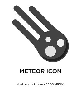 Meteor icon vector isolated on white background for your web and mobile app design, Meteor logo concept