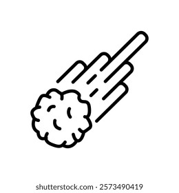 meteor icon vector, line style icon