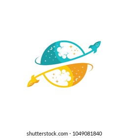 meteor lamp logo template