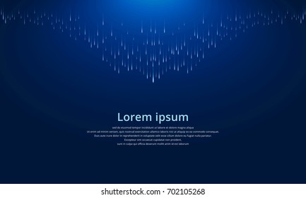 Meteor lines composed with dark backgrounds, Abstract vector illustration