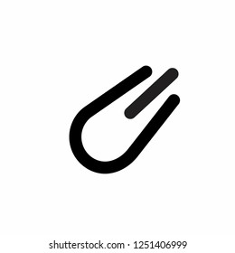 meteor logo flat icon design vector simple