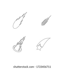 meteor logo stock illustration design