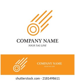 meteor logo and symbol vector icon illustration template