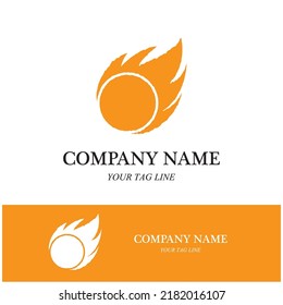 meteor logo and symbol vector icon illustration template