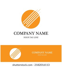 meteor logo and symbol vector icon illustration template