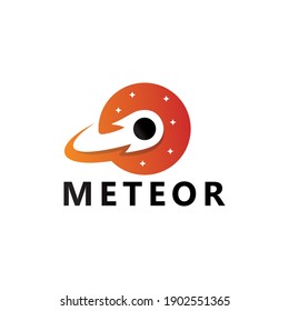 Meteor logo template design vector