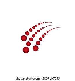 meteor logo vector  stock illustration design