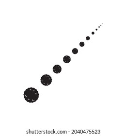 meteor logo vector  stock illustration design