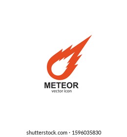 meteor logo vector template design 