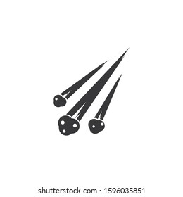 meteor logo vector template design 