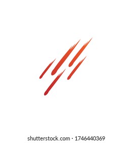 
meteor logo vector template design