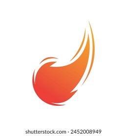 meteor logo vector template design