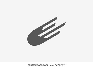 meteor minimalist moving down logo